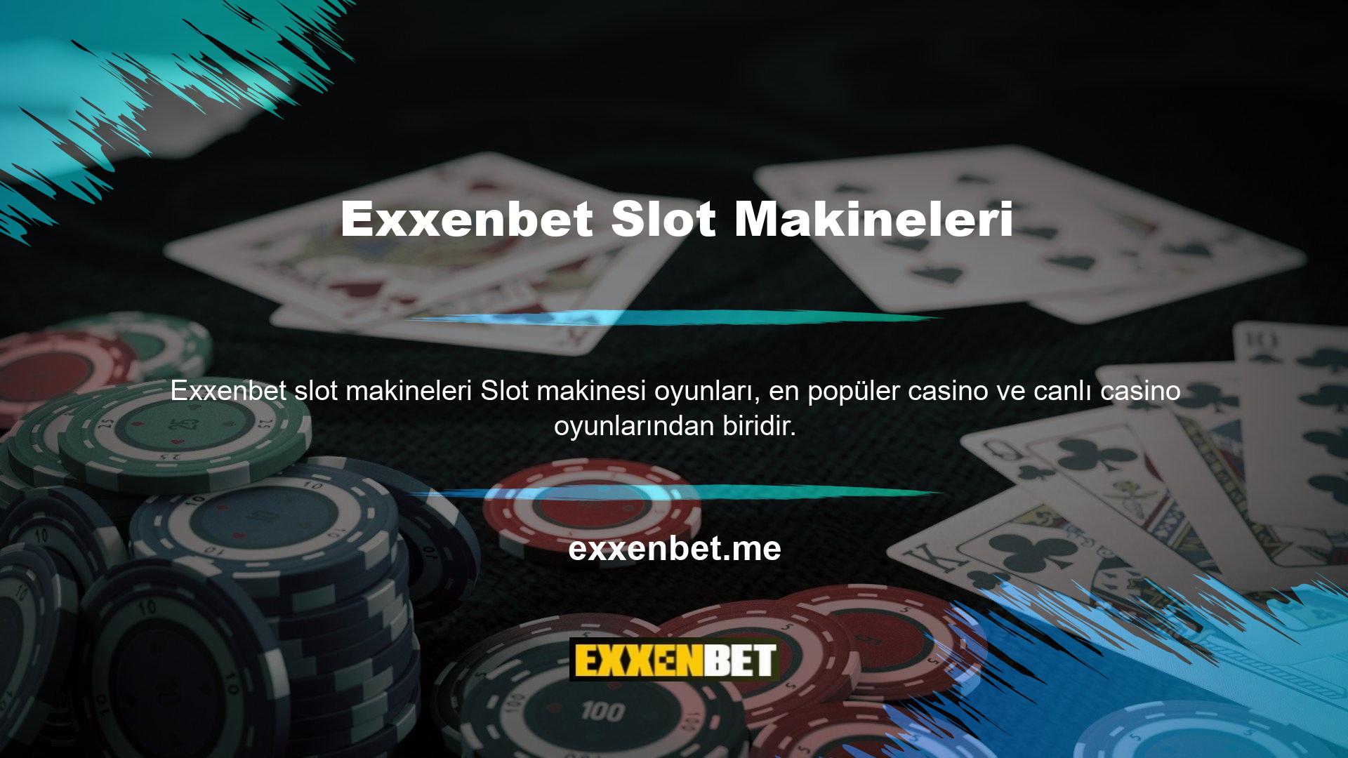 Exxenbet Slots, herkesin kolayca seçebileceği fazla oyun seçeneğine ve oyuna sahiptir